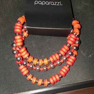 Orange stretchy bracelet